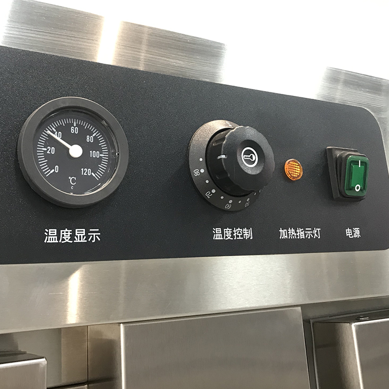 Commercial Food Warmer Cart with Double Door Design Stainless Steel Construction and Adjustable Temperature Control