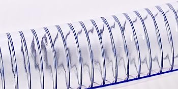 Steel Wire Suction PVC Flexible Tubing High Pressure UV Chemical Resistant Thick Vinyl Hose Tube, 10 FT