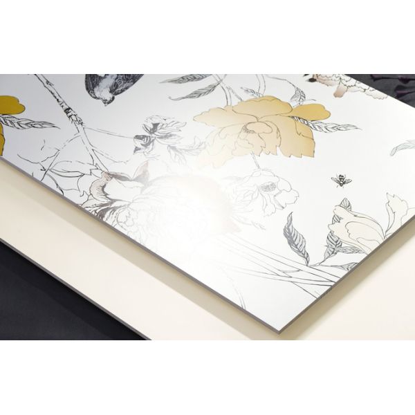 Carreau de porcelaine émaillée blanche de qualité AAA 750x1500mm pour salle de bain