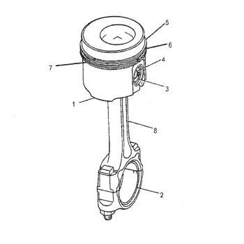 1232111 Piston Engine 123-2111 Ring 6E5650 Pump Group Piston 1J8569 Cylinder Liner 6E-5650