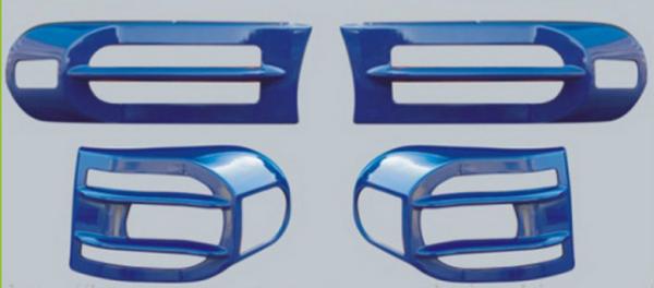 ABS Plastic LED Headlamp Cover Auto Accessories for Toyota Fj Cruiser Light Shade