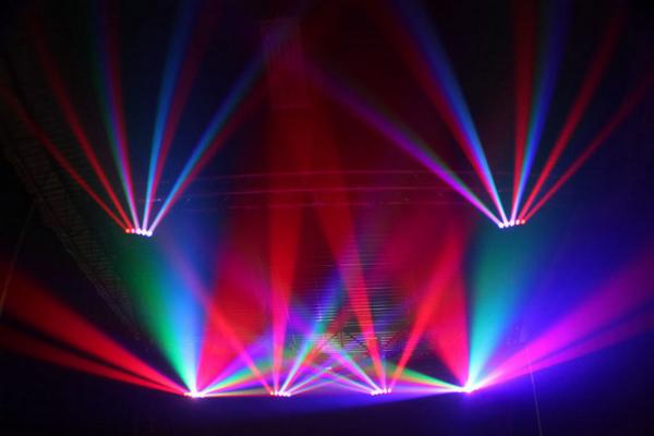 5PCS 4-IN-1 10W LEDs RGBW Spider Beam Moving Head Stage Lights AC100-240V , 50-60Hz