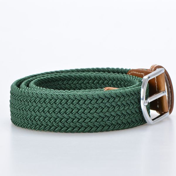 Stretch Unisex Fabric Elastic Belt 105cm Mens Braided Belts For Jeans