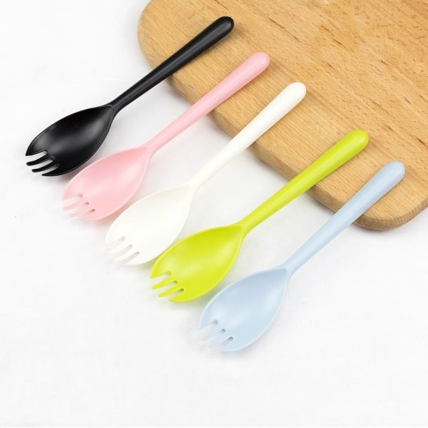 Length Plastic Spork Straight Style with Customized Request and Customization
