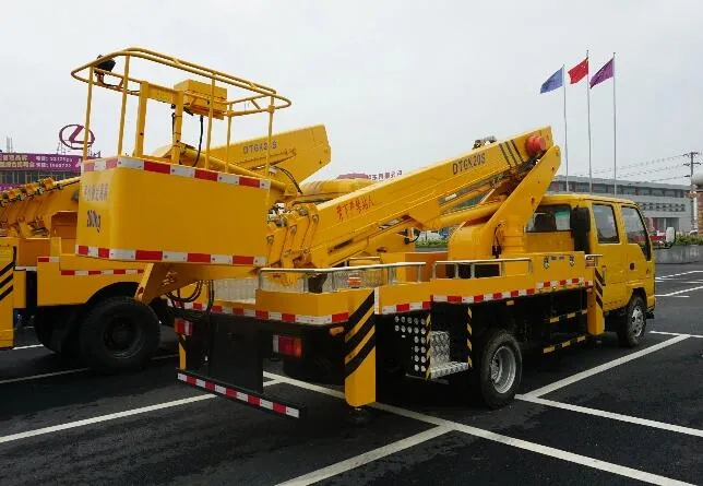 Isuzu 18-20m Aerial Platform Truck Mounted Telescopic Boom Man Lift Truck