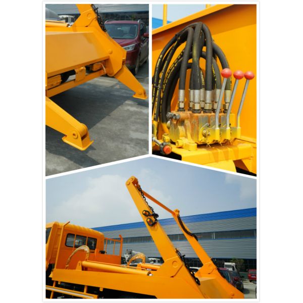 8 Cbm 4*2 Swept Body Garbage Collector Truck 6 Ton Waste Removal And Transport Truck