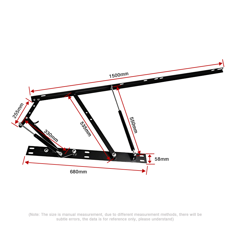 Adjustable Folding Bed Hydraulic Lifting Mechanism Gas Spring Lifting Hinge Storage & Folding Furniture Accessories