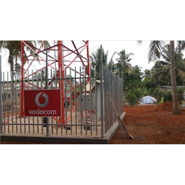 Steel Galvanized 1.5m Height Tower Fencing With Angle Pale