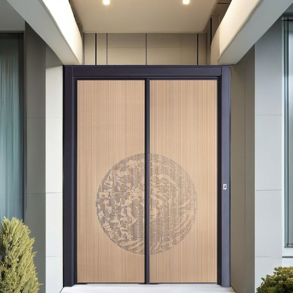 Anti Theft High Strength Exterior Steel Security Doors For Household