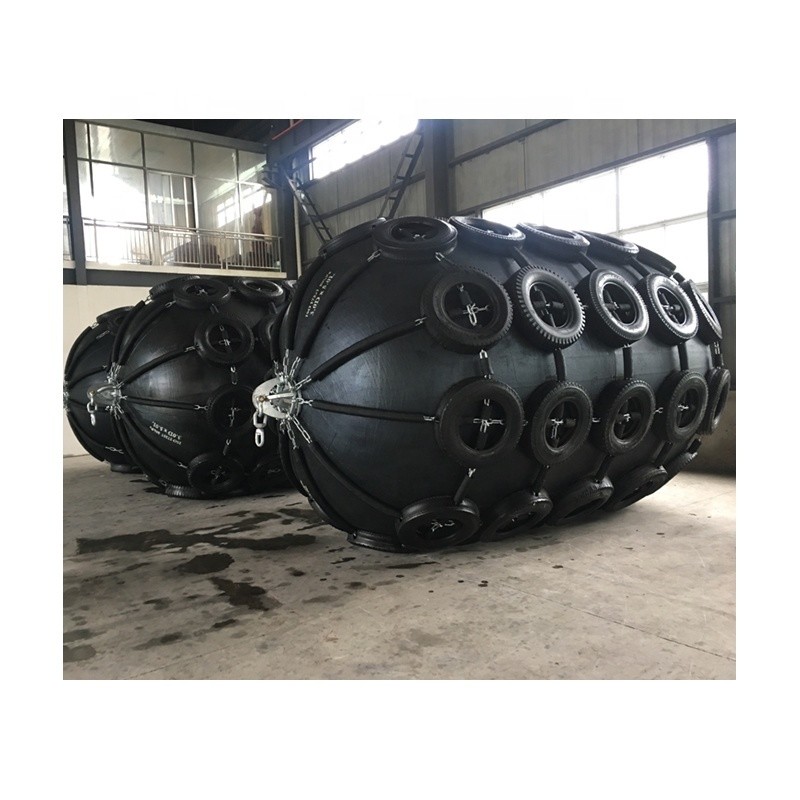 Black/Grey 50kpa Inflatable Pneumatic Marine Natural Rubber Fender Acceptable OEM/ODM
