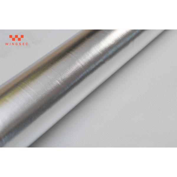 Hose Silver Heat Resistant Fabric Aluminum Foil Fiberglass Composite Fabric