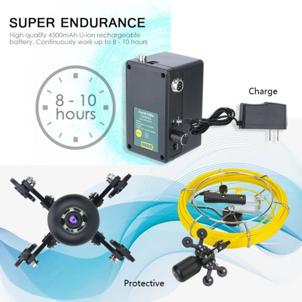 Дюйм DVR 30M HD камеры 9 осмотра водоотводной трубы Endoscope