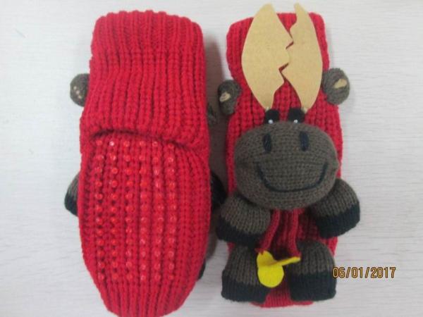 Acrylic Bootie Socks Indoor Floor Socks for Winter--Gilrs lovely gifts for birthday and Chiristmas