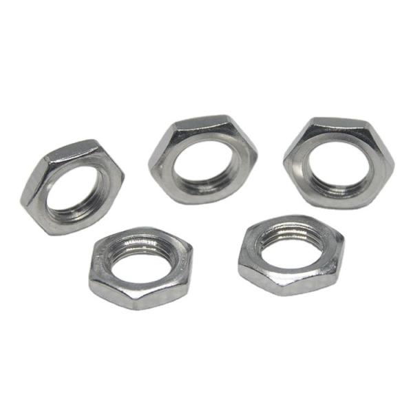 Polishing Metal Hex Nut Thin Nut  Stress Relieving DIN934 GB52 DIN963