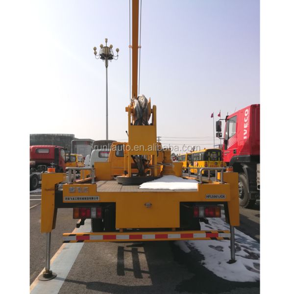 10M 20-22M Faw High Altitude Operation Truck , Truck Mounted Aerial Platforms 100km/h