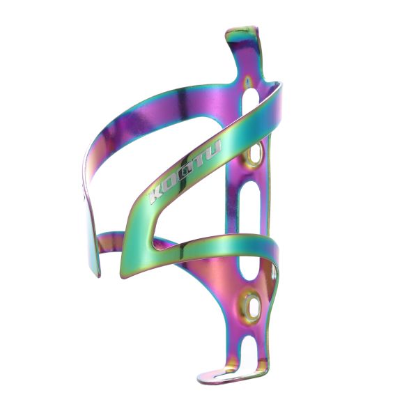 Tenedor de botella de aluminio de la jaula de la caldera de la bici de botella de agua del camaleón colorido del tenedor