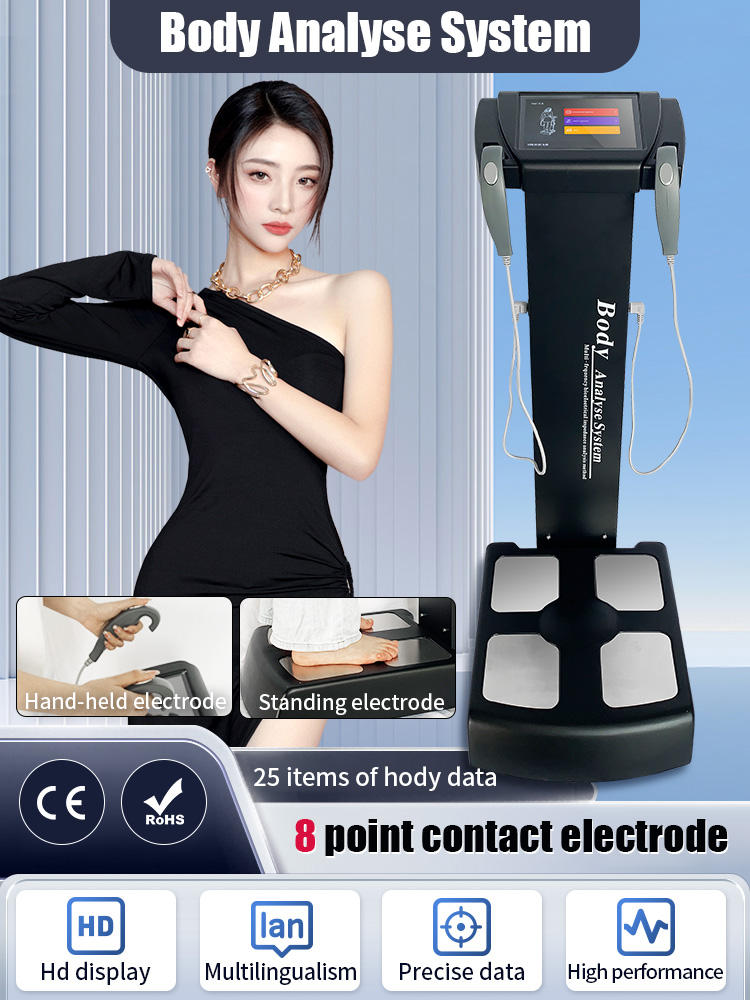 25 Items Bio Electrical Fitness Testing AI BMI Digital Printer Body Composition Analyzer Machine