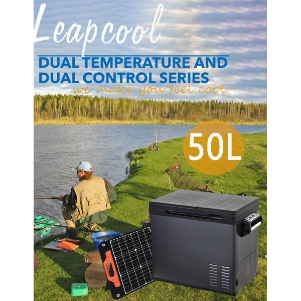 Compresseur rechargeable réfrigérateur de camping 50L voiture réfrigérateur solaire et congélateur DC