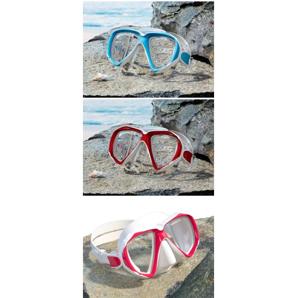 ODM Silicona PC Espejo Mascarilla de natación juvenil y snorkel Eco amigable