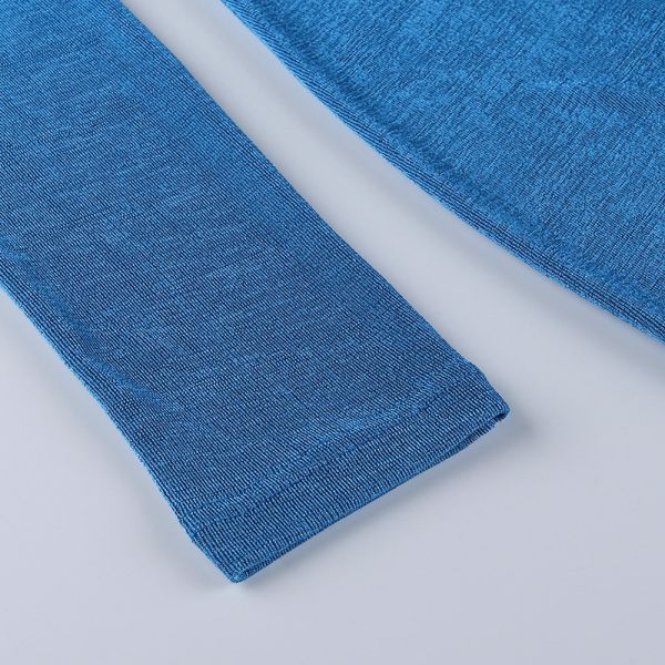 Sexy Long Sleeve Knit Bodycon Dress Chest Drawstring Halter Neck