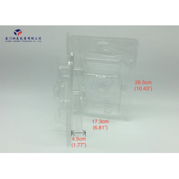 Disparted Blister 0.3mm PET Plastic Box Packing Electronic Product 17.3X4.5X26.5cm