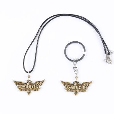 League Of Legends Logo Metal Zinc Alloy Pendants Necklace Set Backpack Decor