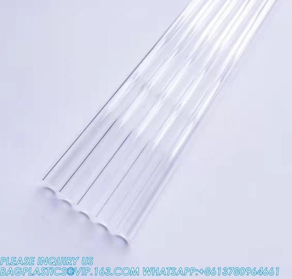 4 Inch Long 10 Pieces Glass Borosilicate Blowing Tubes 12 Mm OD 2mm Thick Wall Tubing, Clear Tubes For Art DIY