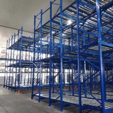 Rayonnage métallique de stockage industriel Peterack pour entrepôt, rayonnage à rouleaux à flux gravitaire