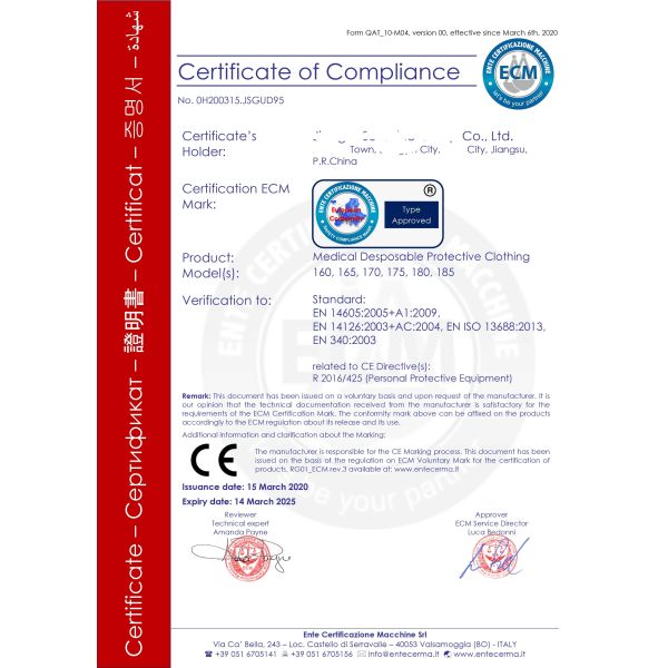 Disposable Medical Personal Protective clothing Equipment Protective Suits