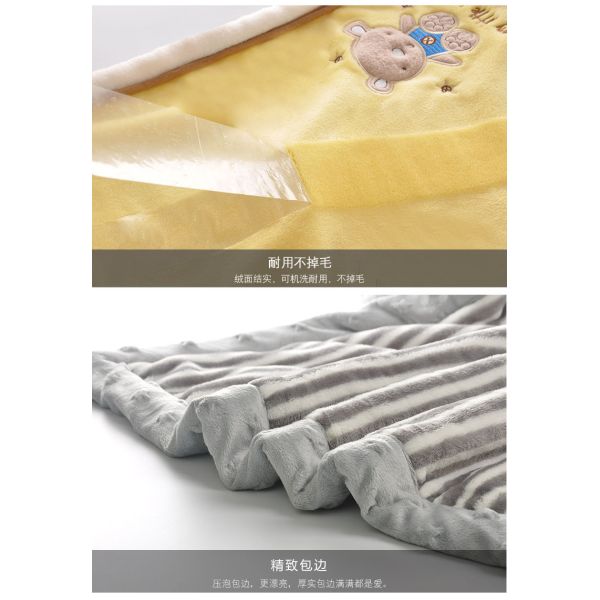 Super Soft And Warm Animal Print Baby Blanket , Kids Flannel Fleece Blanket