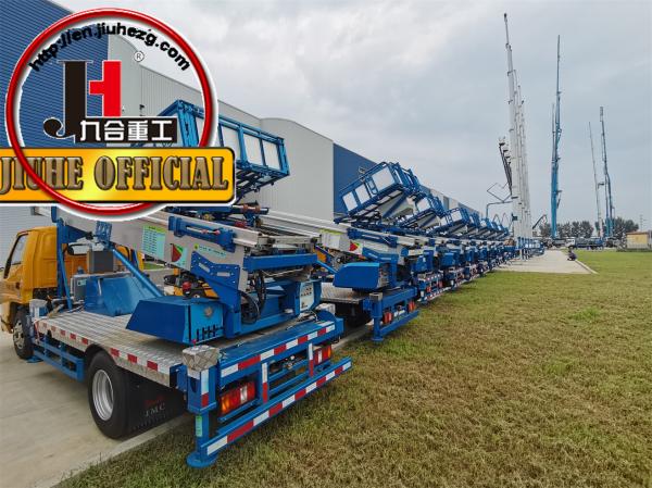 JIUHE Brand JMC 4x2 32M 36M Ladder Moving Vehicle Furniture Lift Truck Sand Lifting Machine Aerial Ladder Truck