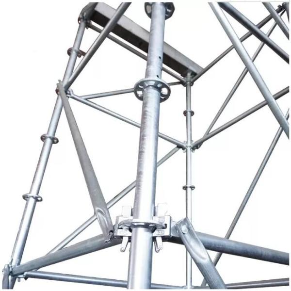 Q345 sistema Ring Lock Scaffolding Parts do andaime da camada do aço 160KN