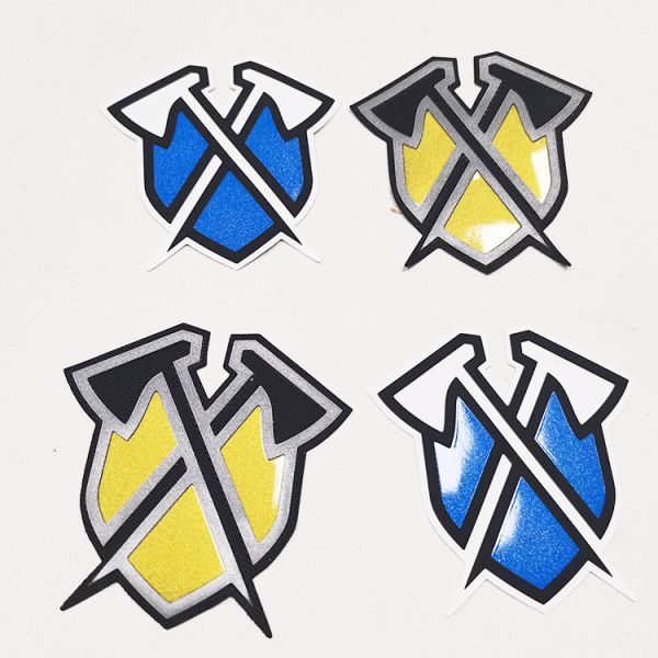 3d подняло ярлык одежды передачи тепла силикона логотипа бренда влияния для футболки