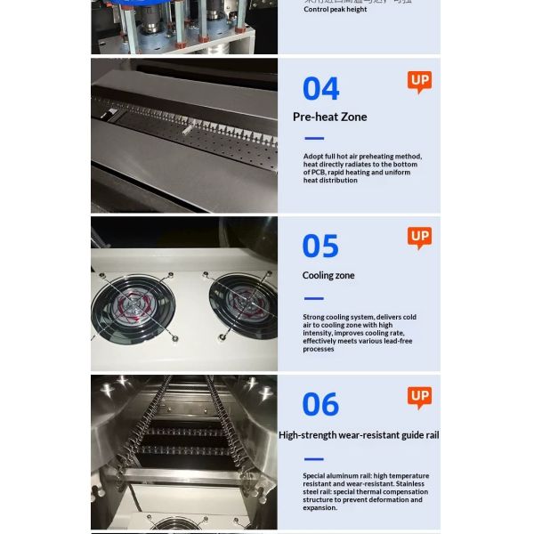 Automatic Mini Through Hole Heat PCB Wave Soldering Machine Lead Free Wave Solder Machine