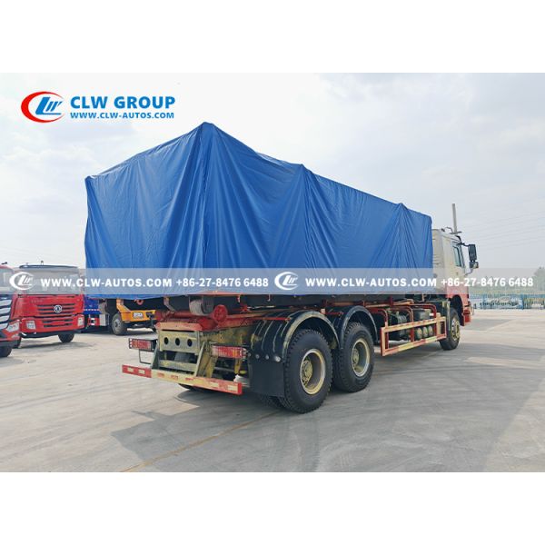 Sinotruk HOWO RHD 6x4 25-Ton Hook Lift Garbage Truck with Weichai 400HP Engine for Heavy-Duty Waste Collection