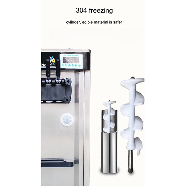 220V Voltage Ice Cream Filling Machine High Expansion Rate Commercial Soft Serve Maker
