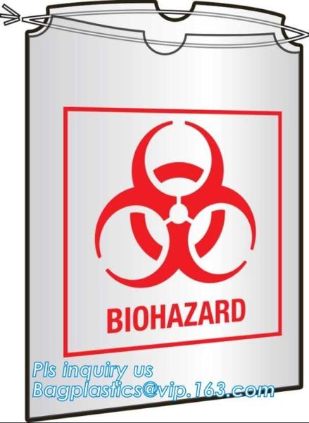 Biohazard recycle colored waste garbage bag on roll, Colorful biohazard bags, Colored medical waste bags biohazard garba