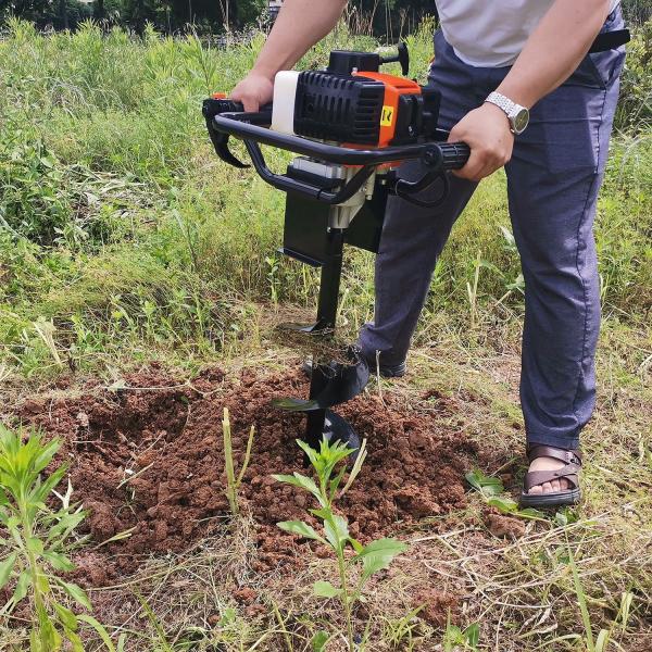 52 CC 2 Stroke Gas Post Hole Digger 1.45 KW Petrol Gasoline Power Ice Auger