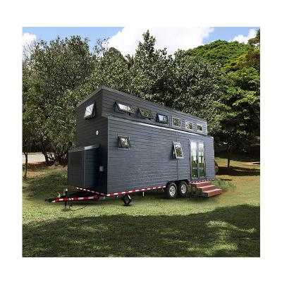Light Steel Frame Tiny Home 2.4m*7.8m Electric Heating White/Black