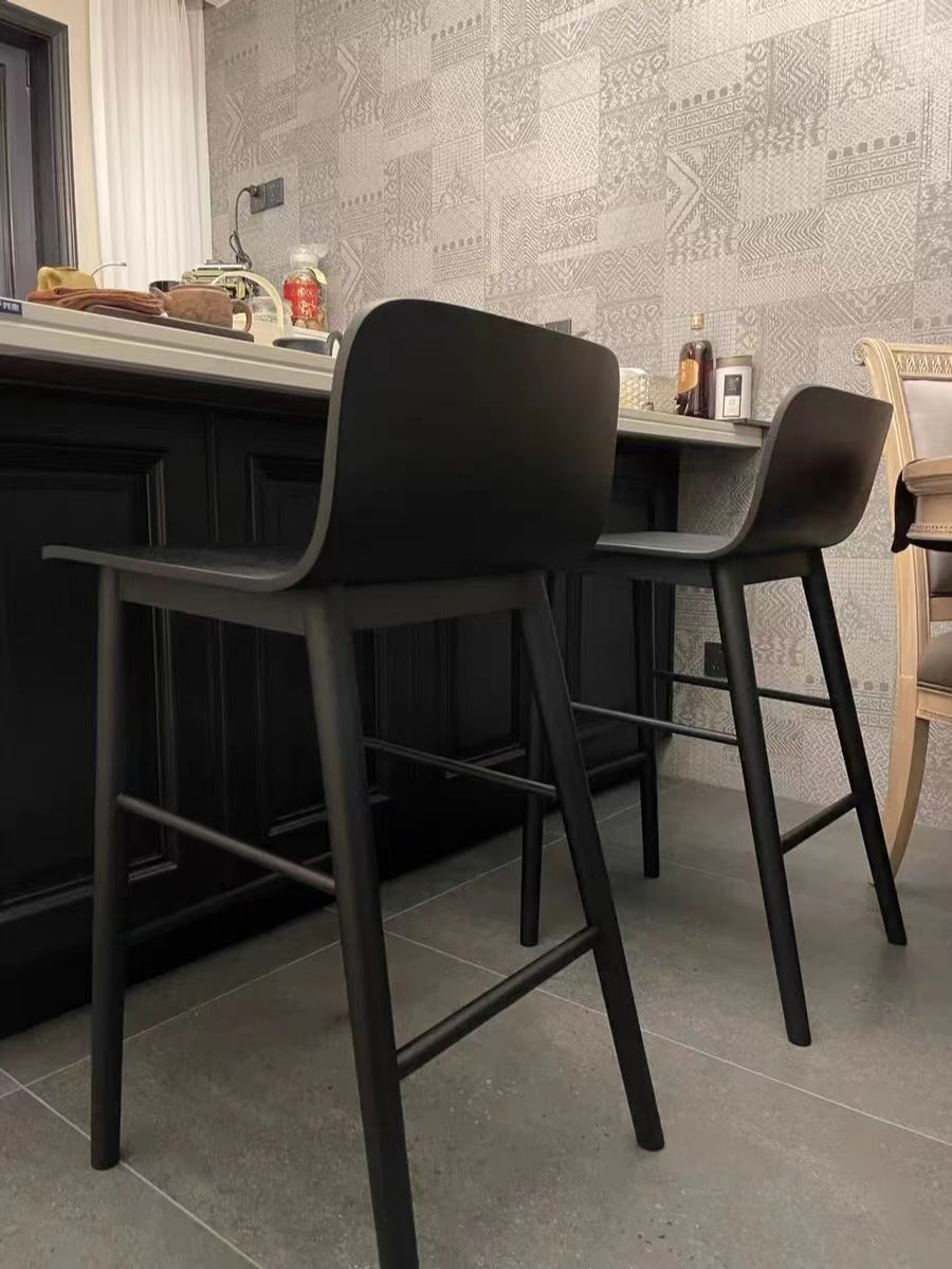 Modern Hotel Coffee Table Coffee Chair Solid Wood High Stool