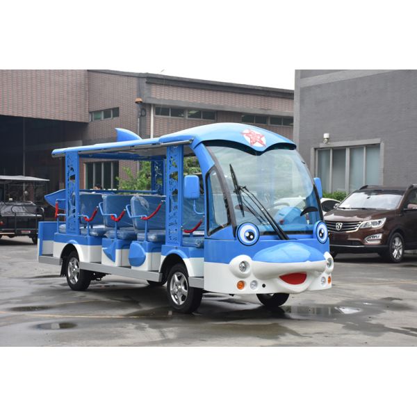 Dolphin Style Design 14 Seater Electric Mini Tourist Bus for Sightseeing