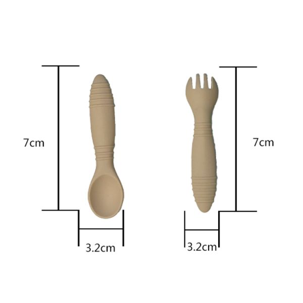 Качество еды силикона шара и плиты всасывания равнины младенца установленное с ложкой