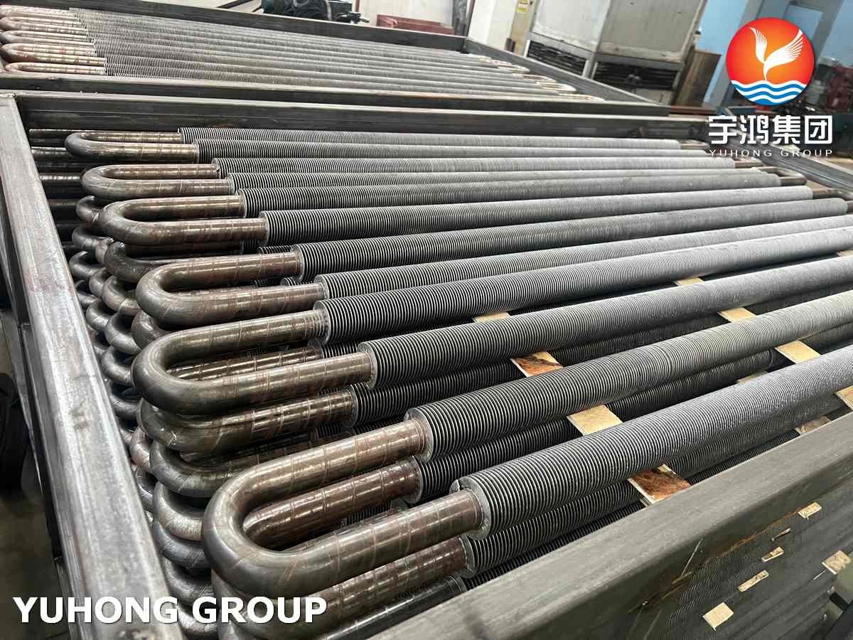 Высокочастотная сварная трубка с крыльями типа U Bend SA213 T9 SS409 для испарителя
