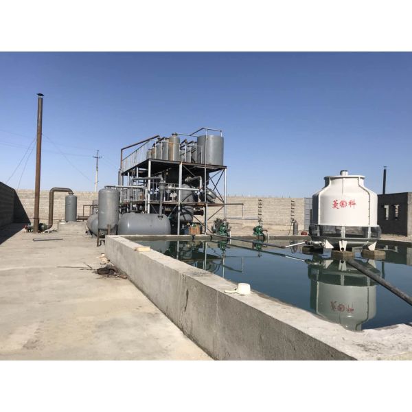 16kw High Capacity Waste Engine Oil Refinery for Diesel Machine 2.2*5.5m Dimensions