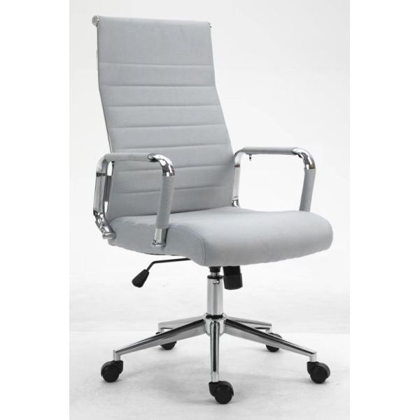 Modern Style Brown Leather Mesh Office Chair with Lumbar Support and Mail Packing