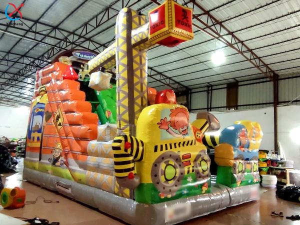 Factory New Design Children's Bouncy Castle Air Bounce House Slide Inflatable Slide