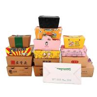Boîtes d'emballage ondulées personnalisées Boîtes de déjeuner biodégradables pour salade de sushis et de hamburgers