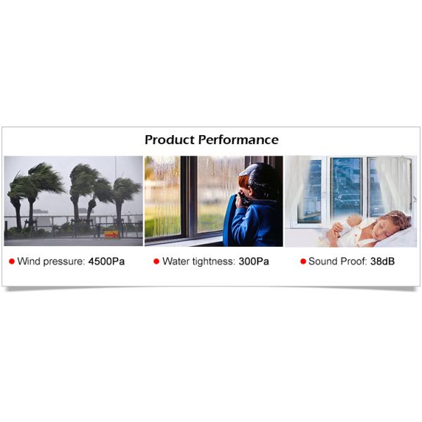 2.0mm-2.5mm Profile Thickness PVC Vertical Sliding Window for Courtyard Installation