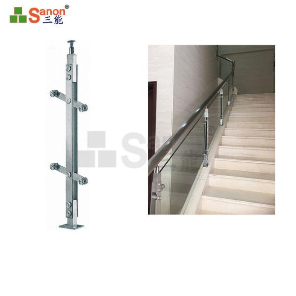 ASTM DIN EN Stainless Balustrade Posts Corrosion Resistance For Outdoor Steps