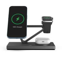 noir blanc 5 en 1 chargeur sans fil Abs Efficacité de conversion du matériau supérieure à 75%